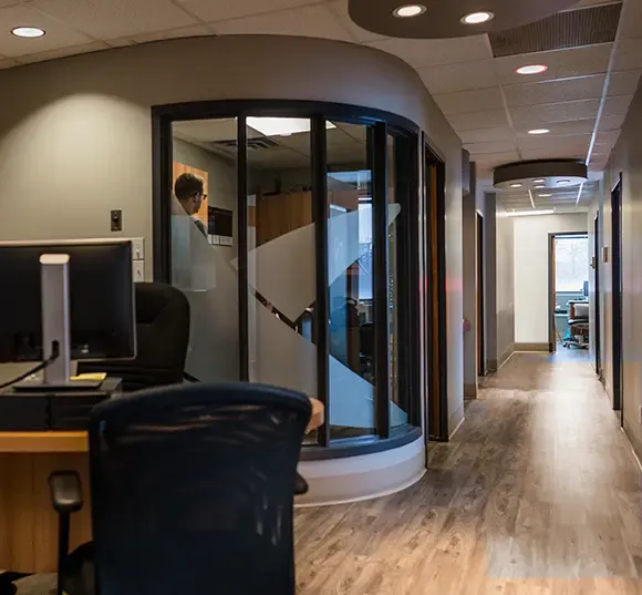 Hallway of the Spring Garden Road location at the Halifax Professional Building